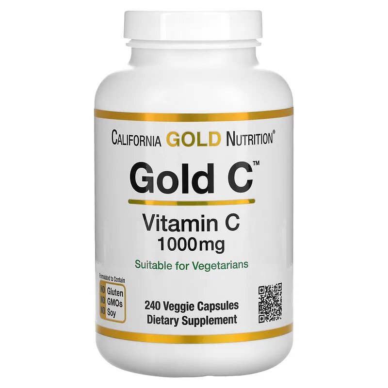 California Gold Nutrition C vitamiin 1000mg 60/240 kapslit